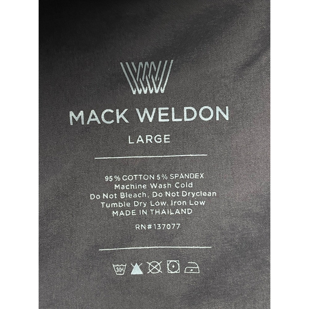 Mack Weldon Ace Sweatpants Mens Large Charcoal Gray Heather Joggers Cotton Blend